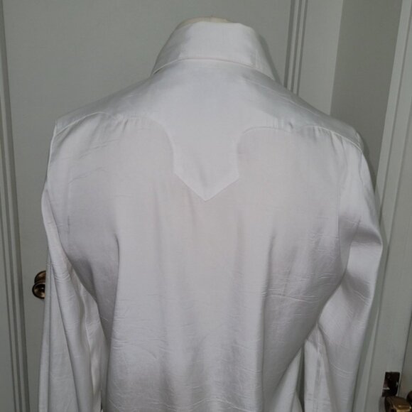 Blouse with Lovely Embroidery Size Small Ivory Stampede Ready - Picture 6 of 8